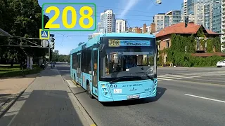 Автобус "32497 по 208" в СПб 12-*: МАЗ-206.945 по №208 (11.08.22)