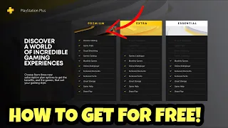 How To Get FREE PS PLUS PREMIUM on PS4/PS5 (NO CREDIT CARD/PAYMENT METHOD) 2023