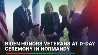 Biden honors veterans at D-Day ceremony in Normandy | ABS-CBN News