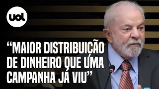 Lula aponta manobra de Bolsonaro com Auxílio Brasil:  'Maior distribuição de dinheiro em campanha'