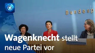 „Bündis Sahra Wagenknecht“ gegründet: Wagenknecht und Mohamed Ali als Co-Vorsitzende vorgestellt