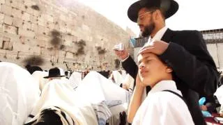 Priestly Blessing at the Western Wall in Jerusalem