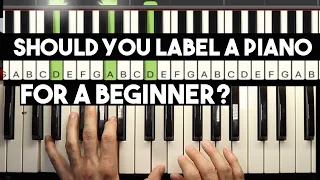 Piano Lessons for Beginners - How to label piano keys for a beginner