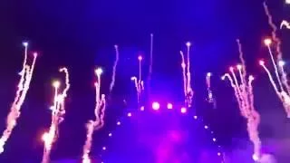 David Gilmour Live In Pompeii 2016 Run Like Hell ending fireworks