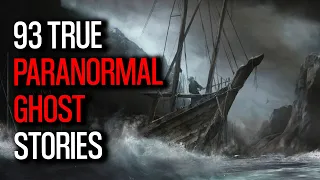 93 TRUE PARANORMAL STORIES - Storytelling On a Rainy Night |  Compilation