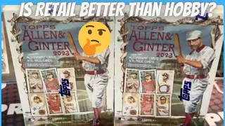 Is Retail Better Than Hobby? Two 2023 Topps Allen & Ginter Blaster Boxes