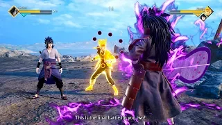 JUMP FORCE - Madara Uchiha vs Naruto & Sasuke