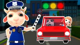 Nursery Rhymes & Kids Songs🚦🚔😇 The Traffic Light Is Broken🚦🚔😇 Children Learn to Cross the Road