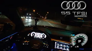 2023 Audi A6 Avant POV NIGHT DRIVE Ambient LIGHTING | A6 55 TFSI QUATTRO