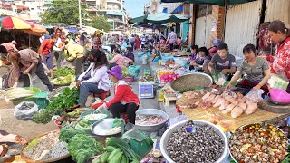 Cambodian Market Food In Phnom Penh City Compilation - Fresh Food & Lifestyle @ The Market