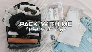 Minimalist PACK WITH ME (Personal Item Only) ✈️ | Travel Essentials + Packing Tips