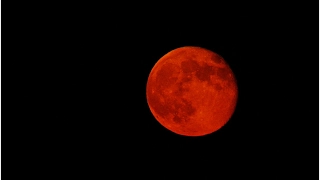 Blood Red Moon Captured by Camera 2017