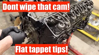 Tips for installing Flat tappet cams and lifters