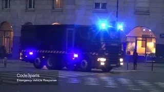 Massive Police Convoy of Heavily Armed Bank Transfer Trucks