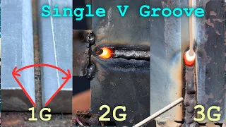 Guidelines for V Groove welding that you need to practice(1G 2G 3G)