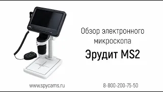 Видеообзор электронного WI-Fi микроскопа «Эрудит MS2» (1000x - 1920х1080 / 3MP)