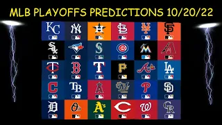 FREE MLB PLAYOFFS PICKS & PREDICTIONS 10/20/22