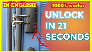 how to unlock suitcase combination lock | How to unlock forgotten lock password