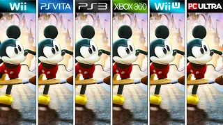 Epic Mickey 2 The Power of Two | Wii vs Wii U vs PS Vita vs PS3 vs Xbox 360 vs PC | Comparison