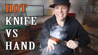 Glowing hot knife vs Hand 🔪🖐🏻 -Julien Magic