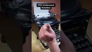 How to use all functions on a 1934 Underwood Noiseless vintage desktop typewriter