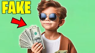 9 Year old thinks he's rich 😂