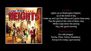 In the Heights: In The Heights Lyrics