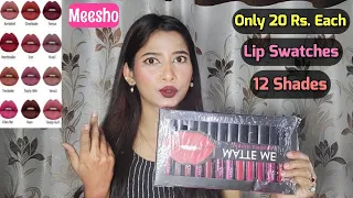 Meesho Lipstick Review 💄 | Huda Beauty Liquid Matte Lipstick | Meesho Makeup haul | Mini Verma
