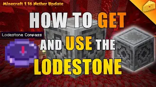 How to MAKE and USE the LODESTONE BLOCK - Minecraft Nether Update 1.16 20w13a