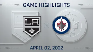 NHL Highlights | Kings vs. Jets - Apr. 2, 2022