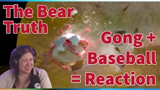 Reaction to a Gong Hit with a 1189 mph Baseball | The Bear Truth