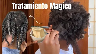 TRATAMIENTO PARA El CABELLO  AFRO 4c || MASCARILLA PARA HIDRATAR el Cabello AFRO|| ÁLOE VERA