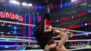 Sami Zayn - BrainBuster on the apron