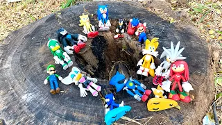 Sonic the hedgehog collection battle vs knuckles werehog amy shadow tails mario jet silver luigi
