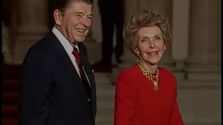 President Reagan and Nancy Reagan Visit Queen Elizabeth II on June 2, 1988