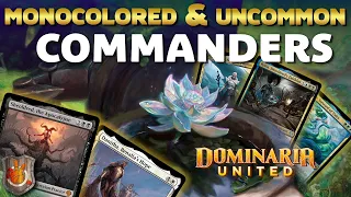 Mono-Colored & Uncommon Commanders - Dominaria United | The Command Zone 490 | Magic Commander EDH