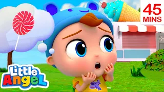 Where's My Lollipop | Little Angel Kids Songs & Nursery Rhymes | Moonbug Kids