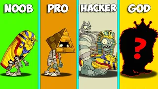 PvZ 2 All AOE Plants Vs Team Zombie NOOB - PRO - HACKER - Who Will Win?