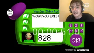 Sweaty Gamer Baldi's Basics Speedrun Meme