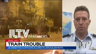25 arrested; 6 officers injured in Jerusalem riots - Supt. Mickey Rosenfeld
