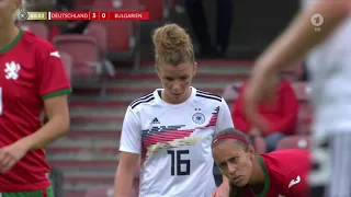 Frauenfussball WM 2023 Quali Deutschland   Bulgarien 2  Halbzeit