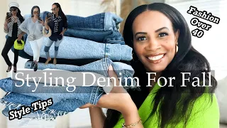STYLING DENIM JEANS | STYLING FALL 2022 FASHION TRENDS | STYLING TIPS | Crystal Momon