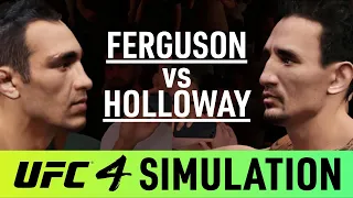 Tony Ferguson vs Max Holloway - EA Sports UFC 4 Simulation -  (CPU vs CPU)