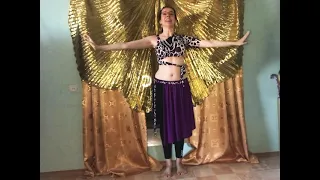 Восточные танцы для начинающих онлайн - разминка. Belly dance for beginners - warm up