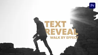 Create a text reveal walk by effect in Premiere Pro