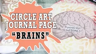 Quirky Art Journal Page - Brains
