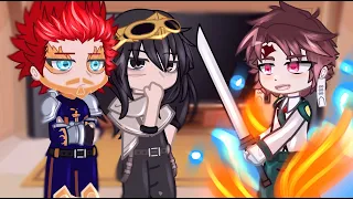 Pro Heroes React To Tanjiro As New Student // MHA // Gacha Club