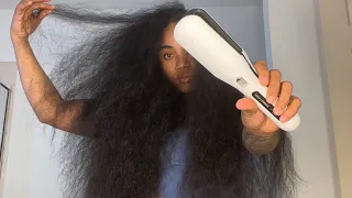 TRYING OUT THE SPLIT ENDS TRIMMER ON MY LONG NATURAL HAIR