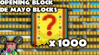 OPENING 1,000 BLOCK DE MAYO BLOCKS!! (PROFIT!!) || GROWTOPIA
