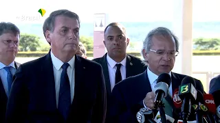 Ministro Paulo Guedes se reúne com o presidente Jair Bolsonaro